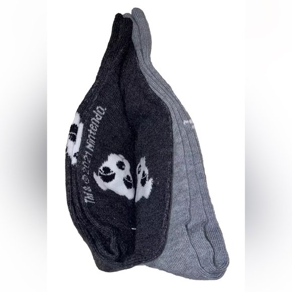 Animal Crossing New Horizons Crew Socks 2 Pair Men 6.5-12 Gray w Nook Slider NES - Picture 8 of 11